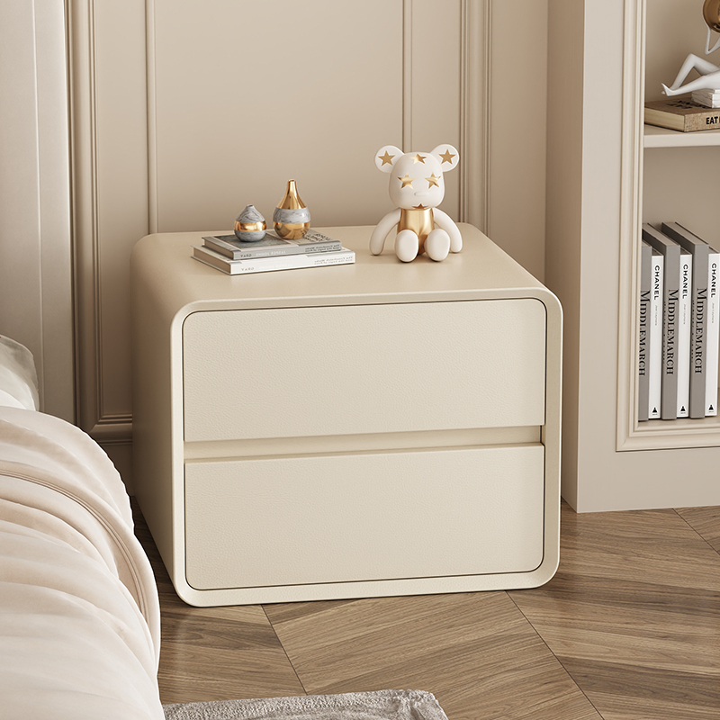 Solid Wood Bedside Table 2025 New Model Simple Modern Small-Sized Light Luxury Cream Style Bedroom Home Bedside Cabinet Solid Wood Bedside Table 2025 New Model Simple Modern Small-Sized Light Luxury Cream Style Bedroom Home Bedside Cabinet
