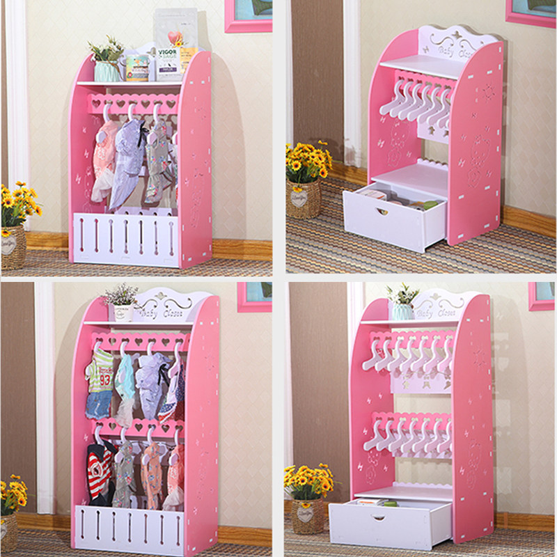 Pooch small wardrobe Cat Clothes Hanger Pet Supplies Containing Cabinet show Teddy Pink Outlet Pet Closet