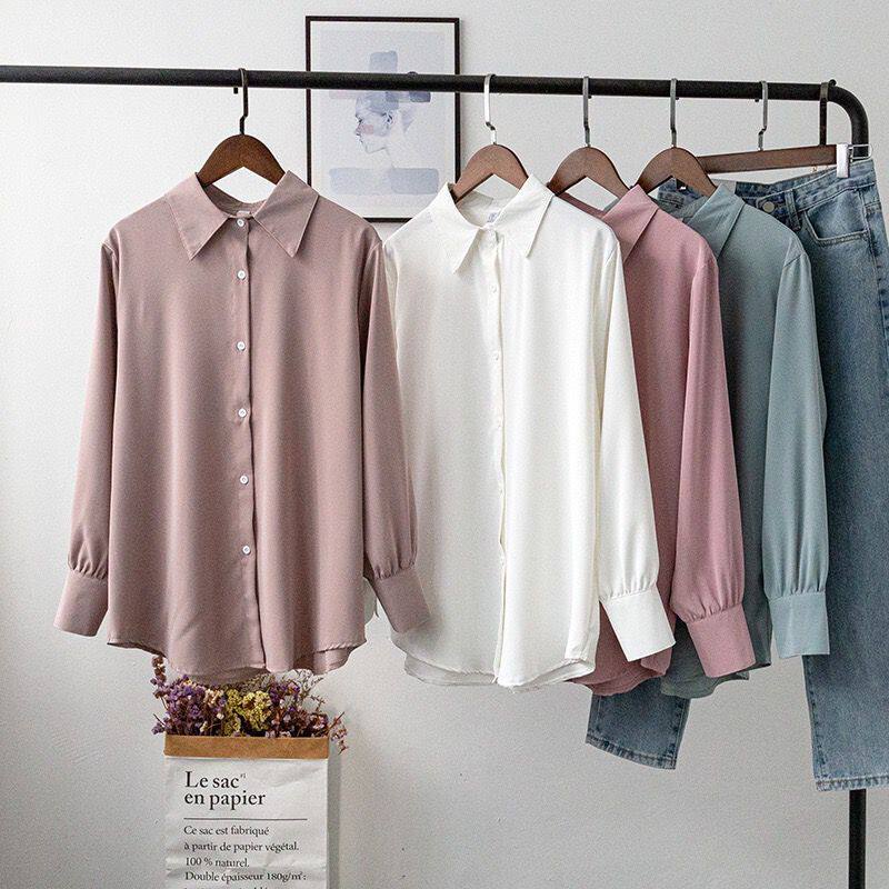 Modern dance men and women loose long sleeve snow-spinning shirt silk slip and breathable dance-to-dress rehearsal for a coat of clothing