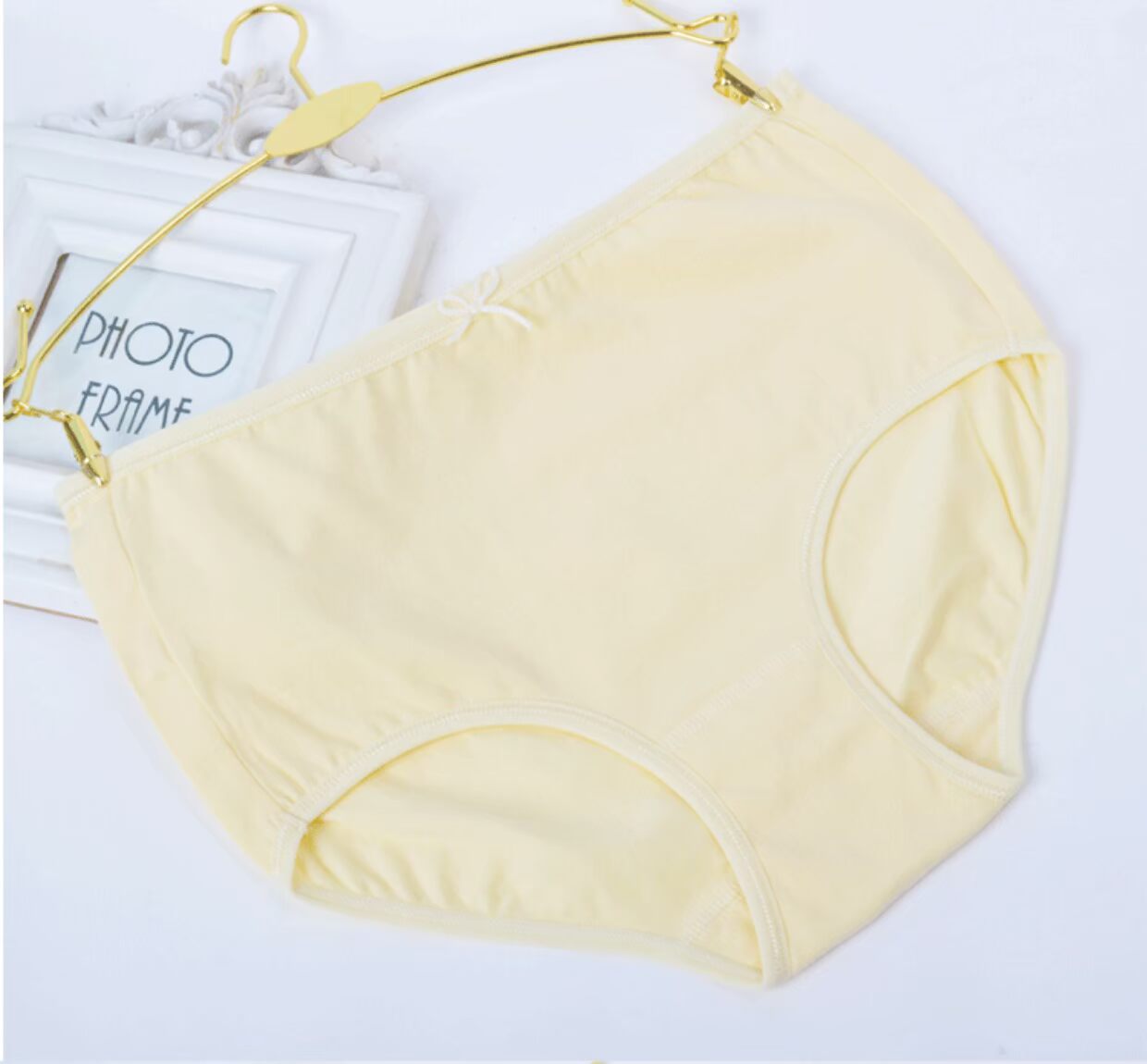 Đồ lót nữ đóng hộp Luohua cotton cao eo co giãn túi cotton hông màu rắn thoáng khí kích thước lớn boxer nhỏ quần lót chữ c