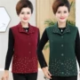 Áo vest nữ trung niên mùa xuân và mùa thu 2018 Mẹ tải vest vest mới áo khoác cao niên đầm trung niên đẹp