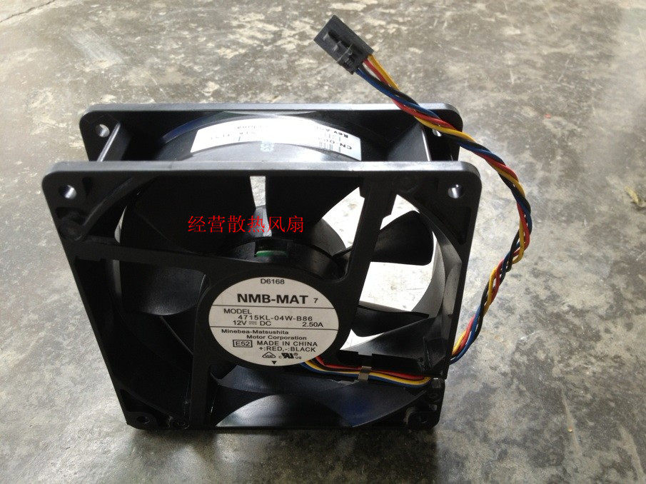 Spot original NMB 12cm 12038 12V 2 5A DELL server fan 4715KL-04W-B86