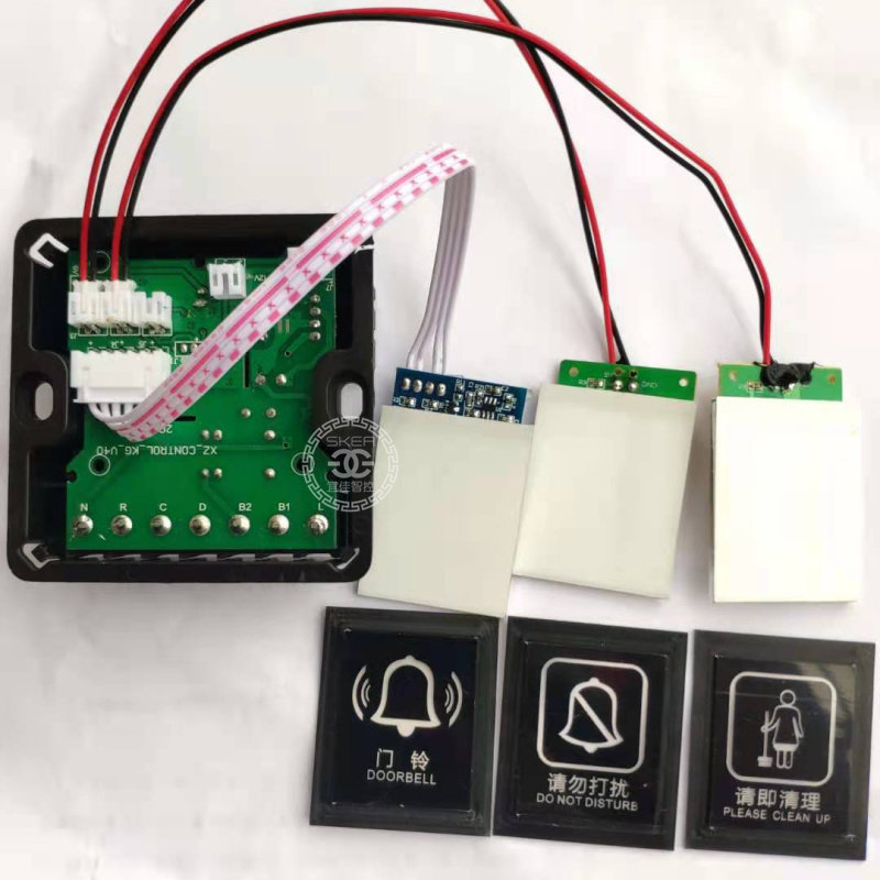 Stainless steel electronic door number Door display indicator control board Circuit board function module Hotel custom room light