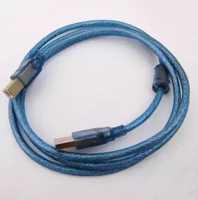 Shielded USB line high quality USB square Port printing line computer DAC data cable thick with magnetic ring shielding line