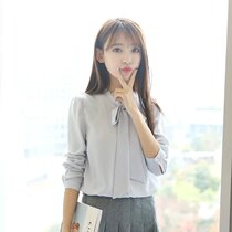 Chiffon Shirt Women 2019 New Korean New Bow Shirt Student Fashion Chiffon Top Women