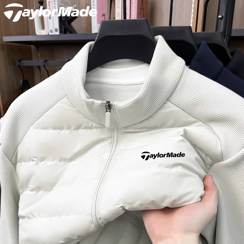 Taylormade Taylormade Golf Men's Autumn and Winter Stand-Up Collar Sheep Wool Jacket Sports Casual Warm Jacket Taylormade Taylormade Golf Men's Autumn and Winter Stand-Up Collar Sheep Wool Jacket Sports Casual Warm Jacket