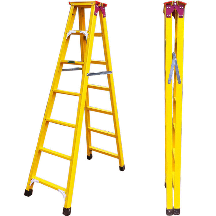 Fully insulated 2013 six-step ladder 2 meters FRP 150KG double-sided ladder 13 5KG household ladder herringbone ladder