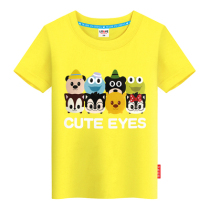 Boys short - sleeved t - shirt cotton childrens clothing 2019 summer collar of the big childrens trend Han Edition bottom the coat