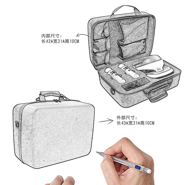 Suitable for Sony Psvr 2Nd Generation Vr Glasses Storage Bag Ps4Vr2Nd Generation Storage Box with Camera Hdr Enhanced Version