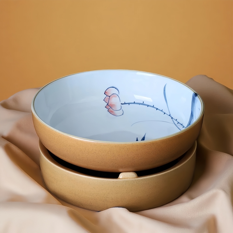 Creative Buffet Display Plates with Stand, Deep and Shallow Bowls, New Chinese-Style Hotel Restaurant Dishes