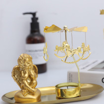 Tray rotating Candlestick scented candle walking Lantern Holder romantic candlelight dinner props Nordic creative ornaments