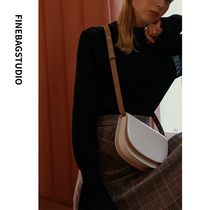 FINEBAG summer 2021 new messenger saddle bag female small bag niche design ins fashion lightweight high-end sense