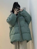 Пуховик для беременных с пухом, утепленная куртка, в корейском стиле, подходит для подростков, оверсайз