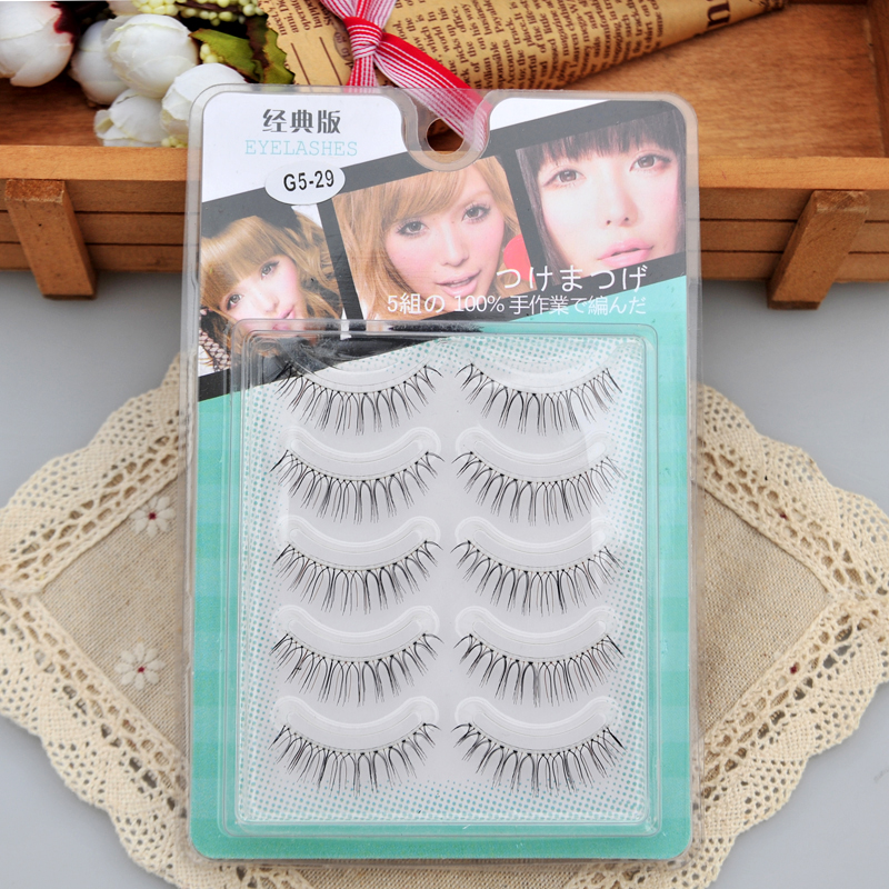 YEGZ Tháng Princess G5-29 Lông mi giả Nhật Bản tự nhiên Mạng đỏ Sinh viên hàng ngày Photo Studio Cô dâu G529 Cross mi giả 3d