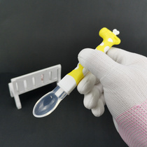 Newborn baby small spoon secondary spoon newborn feeding water silicone gel soft head spoon baby feeding rice paste spoon spoon cutlery