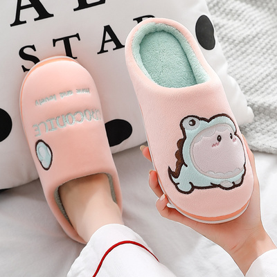 男女棉拖鞋卡通室内室外保暖月子鞋