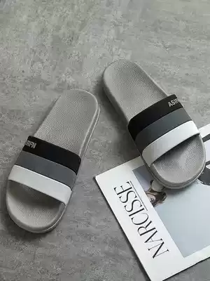 Summer men's slippers trend outdoor wear bathroom wear-resistant non-slip home new personality beach thick soles slippers