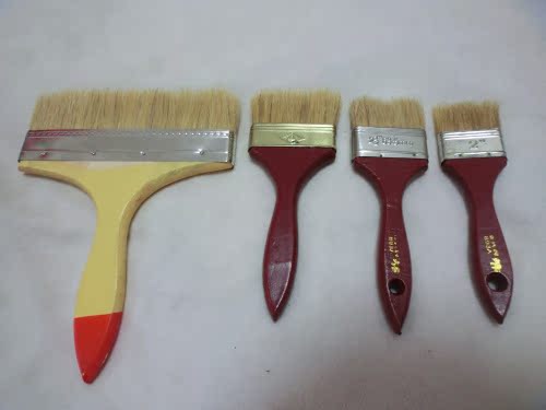 Red handle paint brush wool brush hard brush brush brush brown brush brush BBQ tool