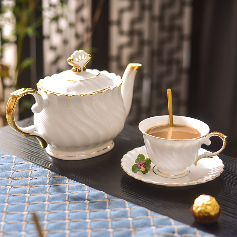 Light luxury coffee cup suit European style luxury ceramic refined household tea cup