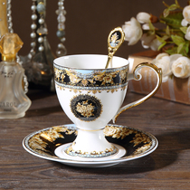 European high-end small luxury bone china coffee cup saucer English court style ceramic home afternoon tea tea cup set