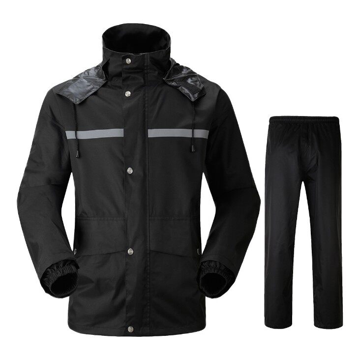Chengdu construction site raincoat suit double layer breathable thickened rain cape male and female type adult two-piece raincoat customized