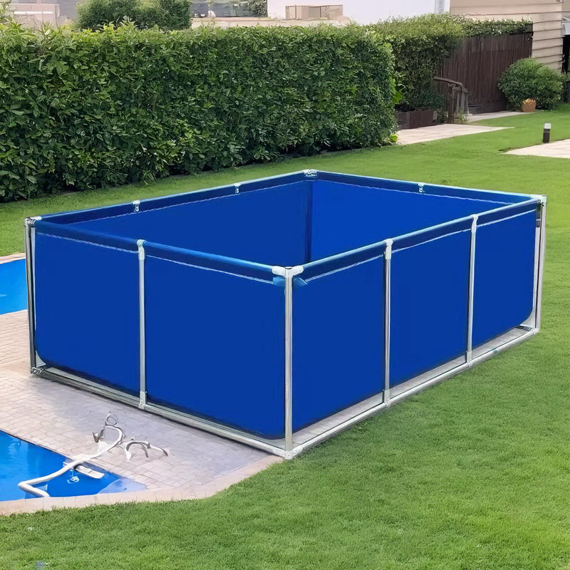 Waterproof Canvas Swimming Pool Paddling Pool Outdoor Swimming Pool 1m Deep Canvas Fish Pond Breeding Tank Water Storage Tank