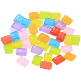 Прозрачный квадратный кремовый чехол для телефона, аксессуар для волос ручной работы