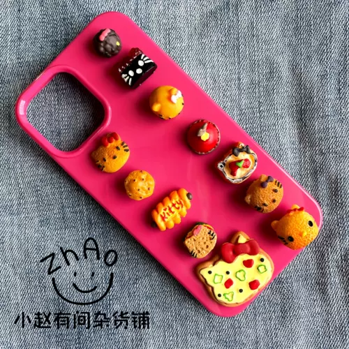 Игра с едой, комплект, туфли с аксессуарами, заколка для волос, шпильки для волос, чехол для телефона, пряжка для обуви, кот, «сделай сам»