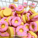 Матовый розовый кремовый пончик, чехол для телефона, декор, DIY