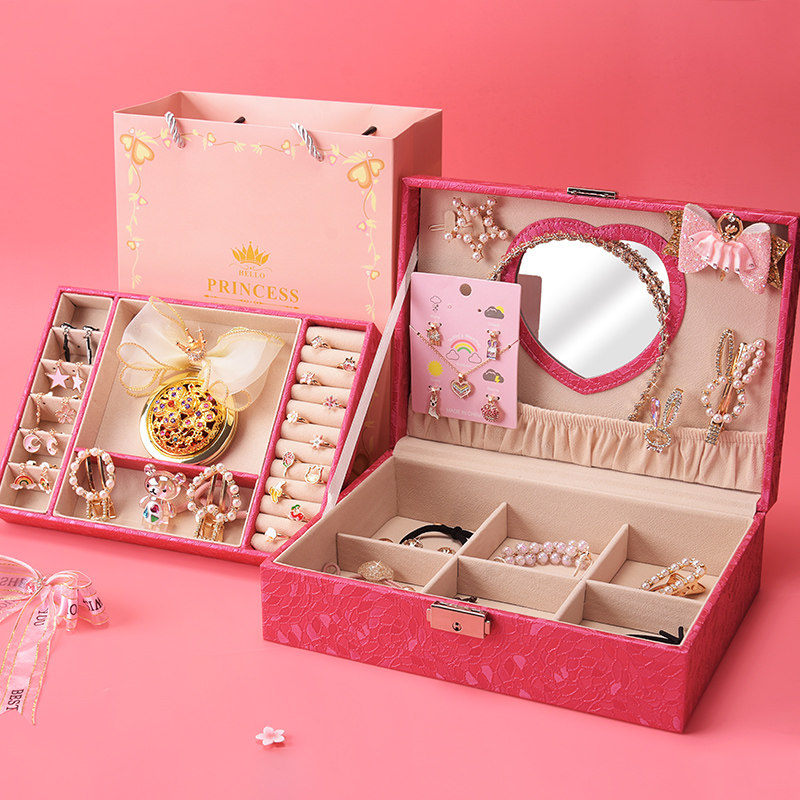 Girl Birthday Gift Advanced Senses Practical Creative Gift Girl Hair Accessories Box Reward Gift to Children's set