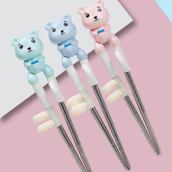 Doraemon Doxa Children Cartoon Learning Chopsticks 304 Stainless Steel Solid Learning Chopsticks CHOPSTICKS CUTLERY CUTLERY CUTLERY CUTLERY