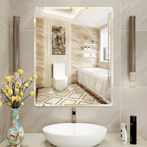  Bathroom bathroom mirror wall-mounted bathroom punch-free sink Wall-mounted sink half-body mirror