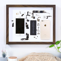 Mobile phone dismantling machine mounting picture frame derived paper three-dimensional frame specimen parts hollow model disassembly collection display photo frame