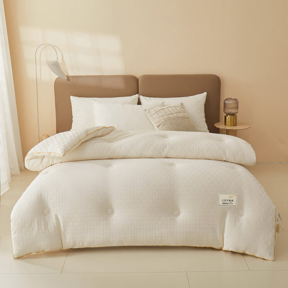 Crystal Home Textiles Soy Fiber Quilt Thickened Warm Double Quilt Core Autumn and Winter Dormitory Cotton Quilt Padding Winter