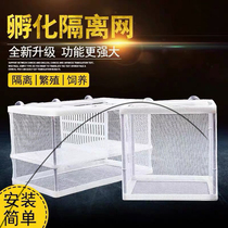  Fish tank isolation net dense net breeding and hatching box multi-function fabric fine suspended peacock betta guardrail with separator
