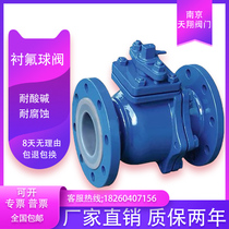 Q41F46-16CP cast steel stainless steel fluorine flanged ball valve corrosion resistance acid and alkali resistance DN15-DN200