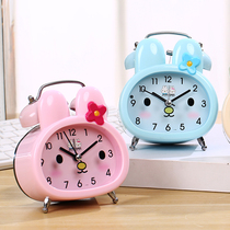 Alarm clock table children primary and secondary school students with Silent Alarm Clock girl cartoon cute night light bedroom bedside desk stand