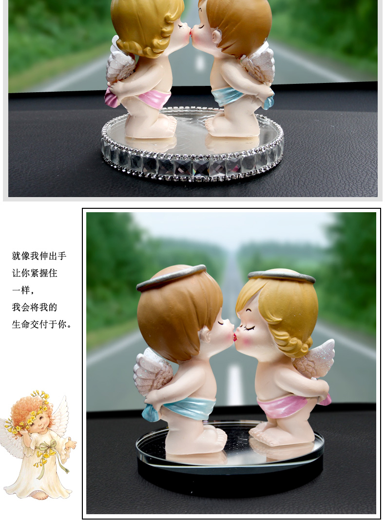 Sáng tạo dễ thương thiên thần búp bê xe hơi nước hoa trang trí xe hoạt hình nước hoa ghế ngồi xe hơi hương liệu trang trí đệm ghế ô tô