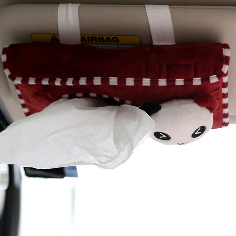 Car paper tissue box car paper towel pumping cartoon -type creative sunburn car on board pumping boxes car supplies