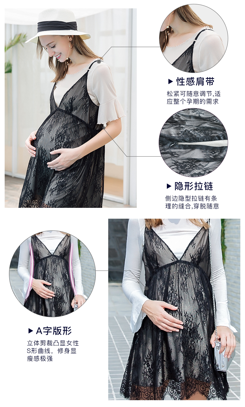 Bộ đồ phù hợp với bà bầu bốn mùa đầy đủ chất liệu ren bằng sợi ren Váy chống bức xạ bà bầu chính hãng áo chống bức xạ cho bà bầu cao cấp