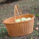 Kens picnic basket ins outdoor large imitation rattan shopping basket ອິນເຕີເນັດສະເຫຼີມສະຫຼອງ pastoral ກະຕ່າຫມາກໄມ້ເກັບກະຕ່າ