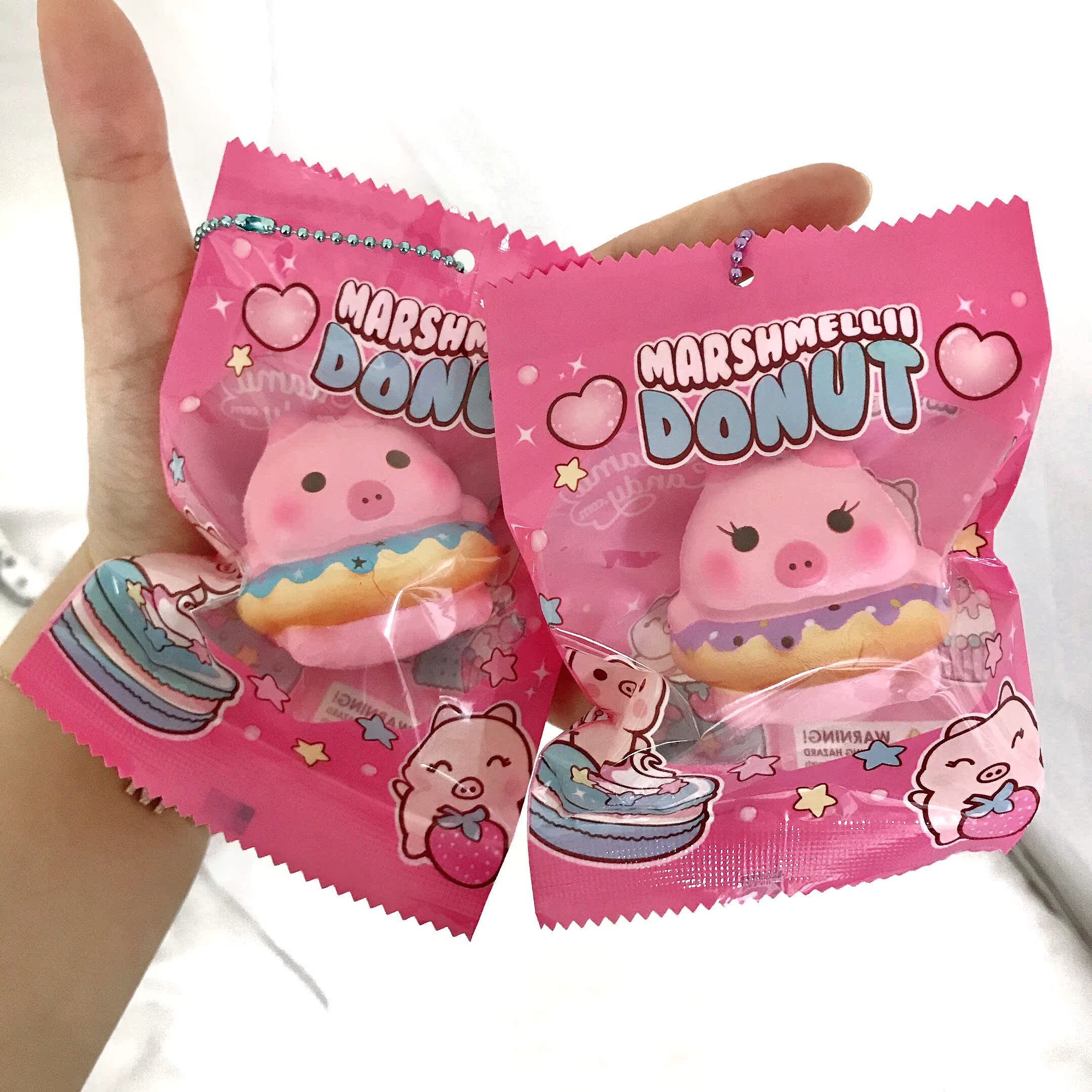 Genuine squishy creamiicandy min baby piggy dount donut piggy ornaments