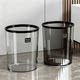 Transparent simple round ins style trash can