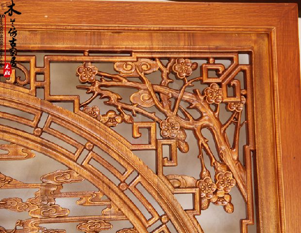 Dongyang khắc gỗ màn hình sàn gỗ chèn màn hình hiên phân vùng hai mặt chạm khắc màn hình rỗng Trung Quốc trang trí cổ - Màn hình / Cửa sổ vách ngăn lam gỗ