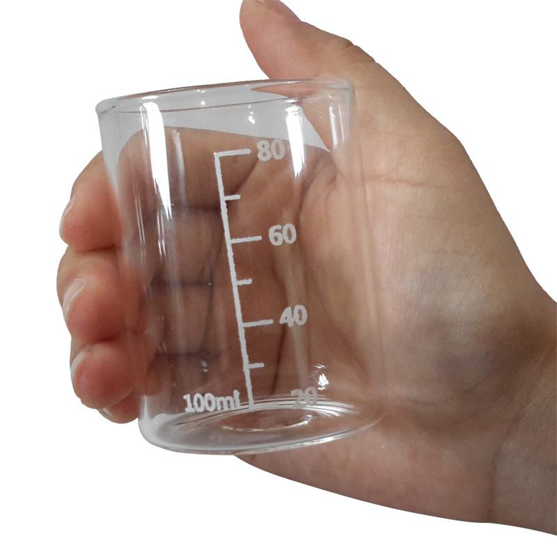 100ml volume cup with scale heat-resistant bubble milk to drink medicinal nutraceutical wine coffee handmade essential oil glass measuring cup