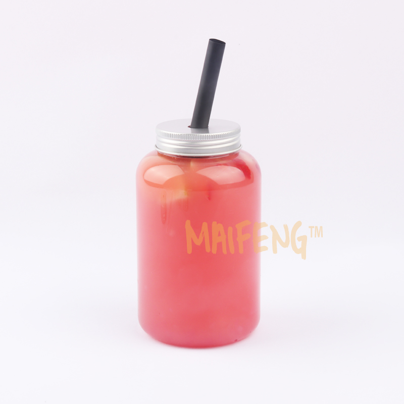 Vegetarian Tetea PET Plastic Bottle Disposable Net Red Fat Bottle Milk Tea Juice Drink Dirty Dirty Tea Cup Packing Bottle