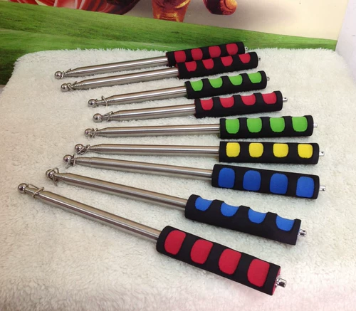 Роскошное жирный и выдвижной гид -гид флагшток 2 м. Обучение из нержавеющей стали.