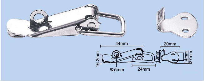 Factory direct nickel-plated box buckle luggage accessories buckle buckle hanging lock buckle duckbill buckle J106