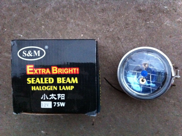 A small solar lamp for a tractor in Changzhou