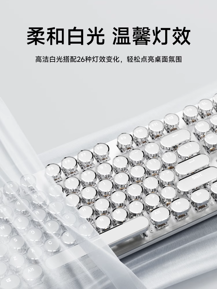 Forerunner Tk950 Mechanical Keyboard Wireless Bluetooth Mouse Set Punk Style for Girls Computer Gaming E-Sports Dedicated